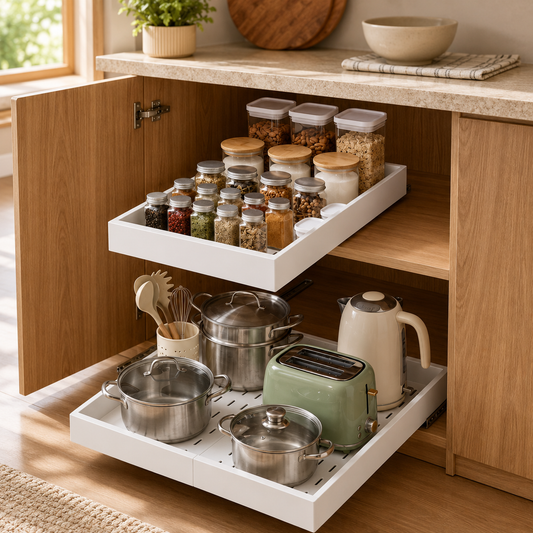 4-Pack Pull-Out Cabinet Organizer