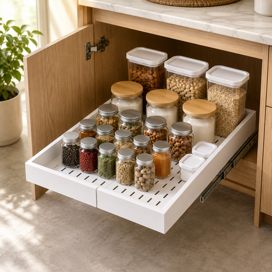 4-Pack Pull-Out Cabinet Organizer