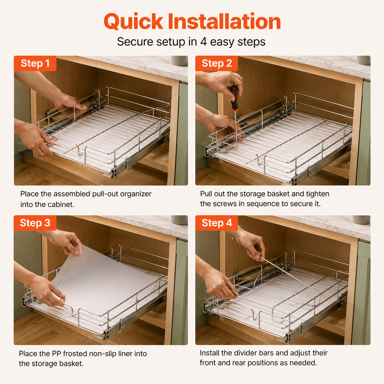 Pull-Out Cabinet Organizer